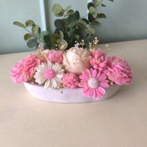 Arreglo floral tazón largo variadas