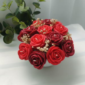 Arreglo floral tazón redondo rosas