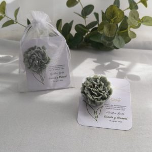 Claveles | Tarjeta y bolsa