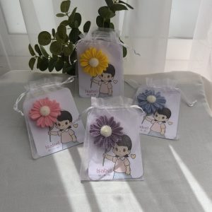 Margaritas | Tarjeta y bolsa tul