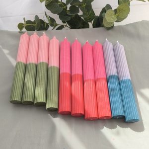 Cilíndrica estándar rayas bicolor