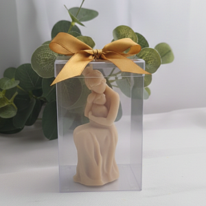 Silueta mujer con bebé | Caja de acetato