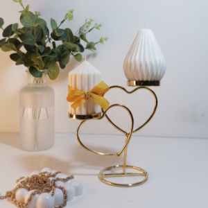 Candelabro de corazón con velas | Liquidación