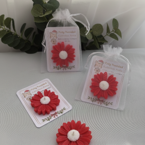 Margaritas Noche Buena | Tarjeta y bolsa tul